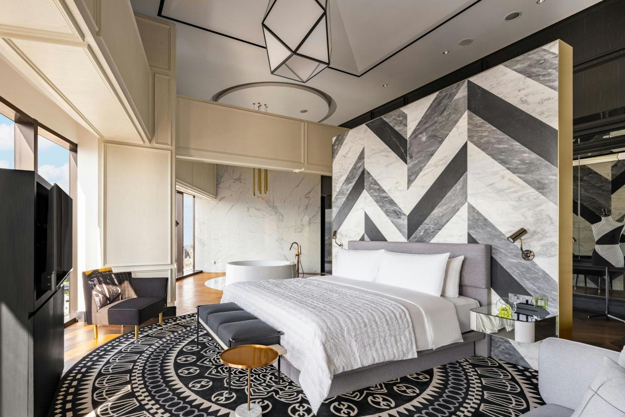Le Meridien Taichung Dış mekan fotoğraf A bedroom at the hotel